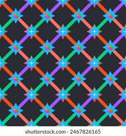 Polka Dots Pattern Fabric Design Circle Cross Colorful Vector illustration Concept Print Clothing Pants Shirts Necktie Bag, Ethnic Multipurpose cloth Textile industry and more.
