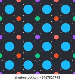 Polka Dots Pattern Fabric Design Circle Cross Colorful Vector illustration Concept Print Clothing Pants Shirts Necktie Bag, Ethnic Multipurpose cloth Textile industry and more.
