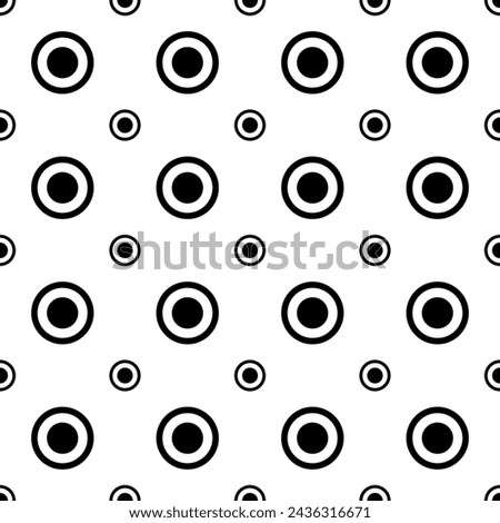 Polka Dots Pattern Fabric Design Color Black White Circle Vector illustration Concept Print Clothing Pants Shirts Necktie Bag, Ethnic Multipurpose cloth Textile industry and more.