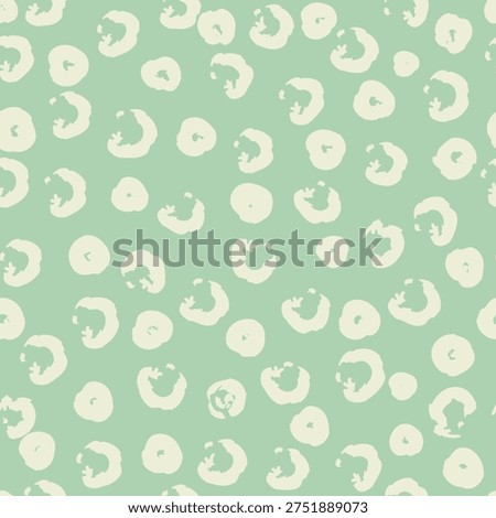 Polka dots pattern, hand drawn dots different sizes. Seamless pattern with dots for wrapping paper, card, fabric.