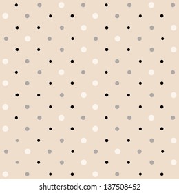 Polka-Punktmuster, Retro-Stil
