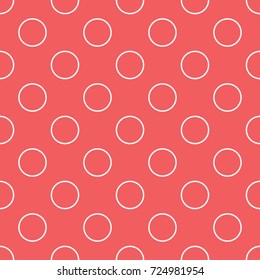 Polka dots pattern. Seamless vector background