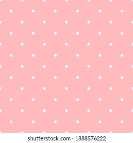 polka dots. pink baby repetitive background. vector seamless pattern. classic stylish texture. fabric swatch. wrapping paper. continuous print. design element for textile, apparel, phone case, cloth 