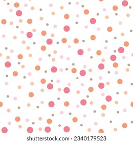 Polka dots red colorful background. Holiday background, web icon, symbol, sign, romantic wedding, love card - vector abstract background