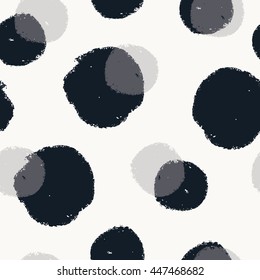 Polka dots seamless pattern background.