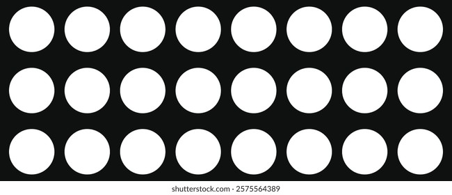 Polka Dots Seamless Pattern Black and White