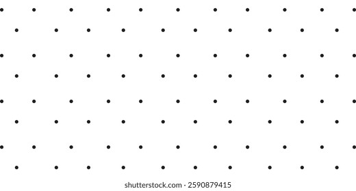 Polka Dots Seamless Pattern Black and White