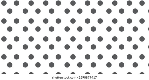 Polka Dots Seamless Pattern Black and White