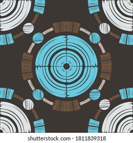 Polka dots. Seamless pattern. Can be used for social media, posters, print.
