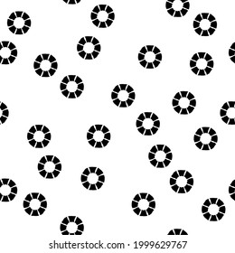El polka tiene un patrón impecable. Rayas curvadas. Mosaico de figuras étnicas. Textura con patrones. Fondo geométrico. Ilustración vectorial para diseño web o impresión.