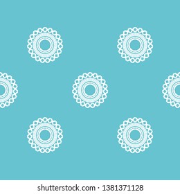 Polka dots seamless pattern. Ethnic print. Boho. Shading. Multicolored. Simple design. Vector geometric background. Can be used in printing, textile, wrapping, web-design.