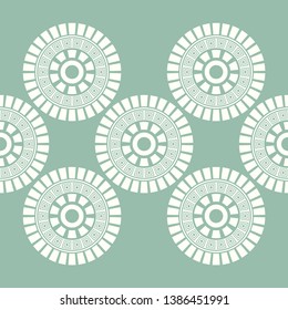 Polka dots seamless pattern. Ethnic print. Boho. Multicolored. Simple design. Vector geometric background. Can be used in printing, textile, wrapping, web-design.