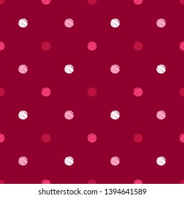 Polka dots seamless pattern. Ethnic print. Boho. Multicolored. Simple design. Vector geometric background. Can be used in printing, textile, wrapping, web-design.