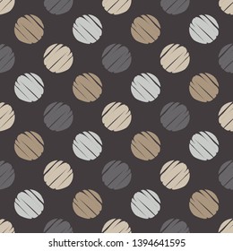 Polka dots seamless pattern. Ethnic print. Boho. Multicolored. Simple design. Vector geometric background. Can be used in printing, textile, wrapping, web-design.