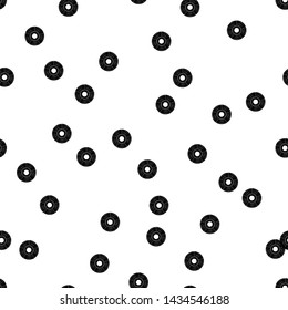Polka dots seamless pattern.  Ethnic print. Boho. Simple design. Vector geometric background. Can be used in printing, textile, wrapping, web-design.