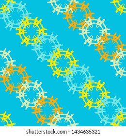 Polka dots seamless pattern. Ethnic print. Boho. Simple design. Vector geometric background. Can be used in printing, textile, wrapping, web-design.