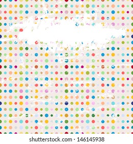 polka dots,  seamless pattern, free copy space
