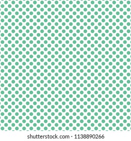 Polka dots seamless pattern, green dotted vector illustration