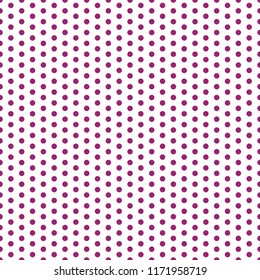 Polka Dots Seamless Pattern - Large magenta pink polka dots on white background