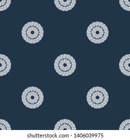 Polka dots seamless pattern. Mosaic of ethnic figures. Patterned texture. Geometric background. Can be used for wallpaper, textile, invitation card, wrapping, web page background.