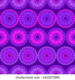 Polka dots seamless pattern. Mosaic of ethnic figures. Patterned texture. Geometric background. Can be used for wallpaper, textile, invitation card, wrapping, web page background.