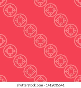 Polka dots seamless pattern. Mosaic of ethnic figures. Patterned texture. Geometric background. Can be used for wallpaper, textile, invitation card, wrapping, web page background.
