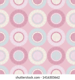 Polka dots seamless pattern. Mosaic of ethnic figures. Patterned texture. Geometric background. Can be used for wallpaper, textile, invitation card, wrapping, web page background.