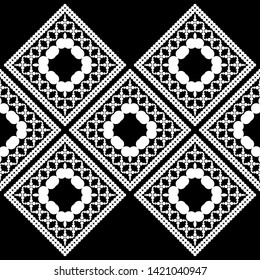 Polka dots seamless pattern. Mosaic of ethnic figures. Patterned texture. Geometric background. Can be used for wallpaper, textile, invitation card, wrapping, web page background.