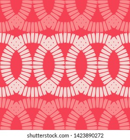 Polka dots seamless pattern. Mosaic of ethnic figures. Patterned texture. Geometric background. Can be used for wallpaper, textile, invitation card, wrapping, web page background.