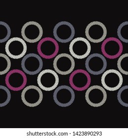 Polka dots seamless pattern. Mosaic of ethnic figures. Patterned texture. Geometric background. Can be used for wallpaper, textile, invitation card, wrapping, web page background.