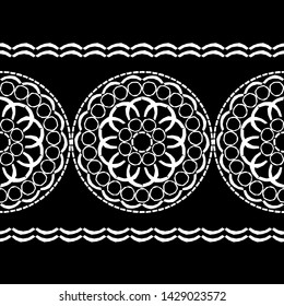 Polka dots seamless pattern. Mosaic of ethnic figures. Patterned texture. Geometric background. Can be used for wallpaper, textile, invitation card, wrapping, web page background.