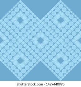 Polka dots seamless pattern. Mosaic of ethnic figures. Patterned texture. Geometric background. Can be used for wallpaper, textile, invitation card, wrapping, web page background.