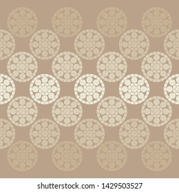 Polka dots seamless pattern. Mosaic of ethnic figures. Patterned texture. Geometric background. Can be used for wallpaper, textile, invitation card, wrapping, web page background.