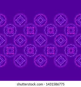 Polka dots seamless pattern. Mosaic of ethnic figures. Patterned texture. Geometric background. Can be used for wallpaper, textile, invitation card, wrapping, web page background.