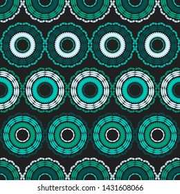 Polka dots seamless pattern. Mosaic of ethnic figures. Patterned texture. Geometric background. Can be used for wallpaper, textile, invitation card, wrapping, web page background.