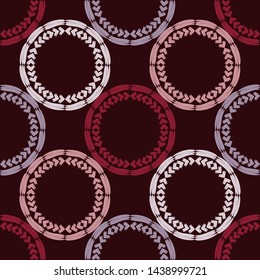 Polka dots seamless pattern. Mosaic of ethnic figures. Patterned texture. Geometric background. Can be used for wallpaper, textile, invitation card, wrapping, web page background.