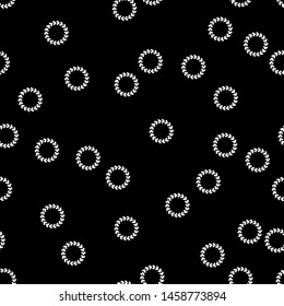Polka dots seamless pattern. Mosaic of ethnic figures. Patterned texture. Geometric background. Can be used for wallpaper, textile, invitation card, wrapping, web page background.