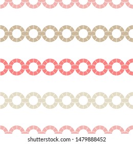 Polka dots seamless pattern. Mosaic of ethnic figures. Patterned texture. Geometric background. Can be used for wallpaper, textile, invitation card, wrapping, web page background.