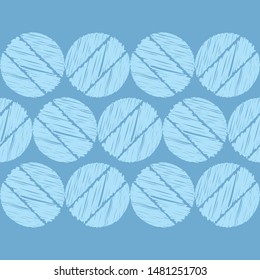 Polka dots seamless pattern. Mosaic of ethnic figures. Patterned texture. Geometric background. Can be used for wallpaper, textile, invitation card, wrapping, web page background.