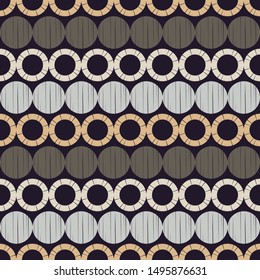 Polka dots seamless pattern. Mosaic of ethnic figures. Patterned texture. Geometric background. Can be used for wallpaper, textile, invitation card, wrapping, web page background.