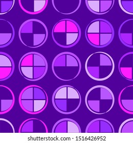Polka dots seamless pattern. Mosaic of ethnic figures. Patterned texture. Geometric background. Can be used for wallpaper, textile, invitation card, wrapping, web page background.