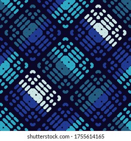 Polka dots seamless pattern. Mosaic of ethnic figures. Patterned texture. Geometric background. Vector illustration for web design or print.