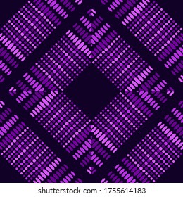 Polka dots seamless pattern. Mosaic of ethnic figures. Patterned texture. Geometric background. Vector illustration for web design or print.