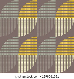 El polka tiene un patrón impecable. Mosaico de figuras étnicas. Textura con patrones. Fondo geométrico. Ilustración vectorial para diseño web o impresión.