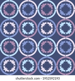Polka dots seamless pattern. Mosaic of ethnic figures. Patterned texture. Geometric background. Vector illustration for web design or print.