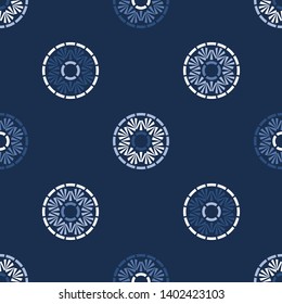 Polka dots seamless pattern. Multicolored. Ethnic print. Boho. Simple design. Vector geometric background. Can be used in printing, textile, wrapping, web-design.