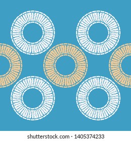 Polka dots seamless pattern. Multicolored. Ethnic print. Boho. Simple design. Vector geometric background. Can be used in printing, textile, wrapping, web-design.