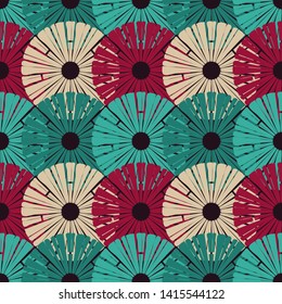 Polka dots seamless pattern. Multicolored. Ethnic print. Boho. Simple design. Vector geometric background. Can be used in printing, textile, wrapping, web-design.