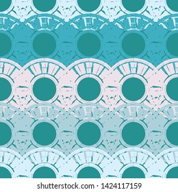 Polka dots seamless pattern. Multicolored. Ethnic print. Boho. Simple design. Vector geometric background. Can be used in printing, textile, wrapping, web-design.