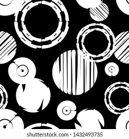 Polka dots seamless pattern. Multicolored. Ethnic print. Boho. Simple design. Vector geometric background. Can be used in printing, textile, wrapping, web-design.